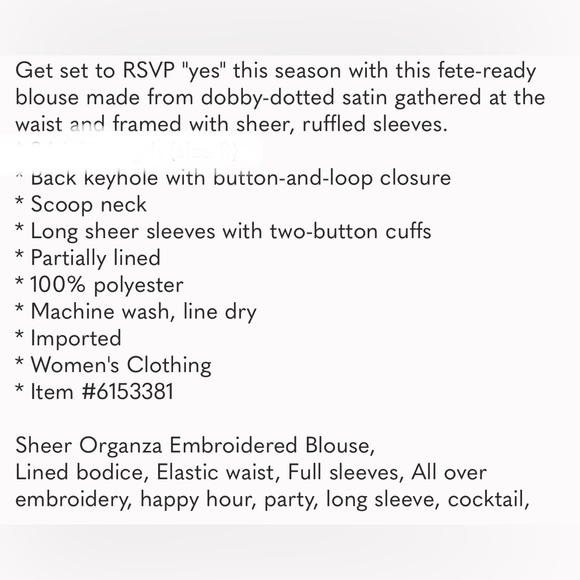 Perfect Topshop Dobby Shirred Waist Blouse in Black 4 - Picture 6 of 12